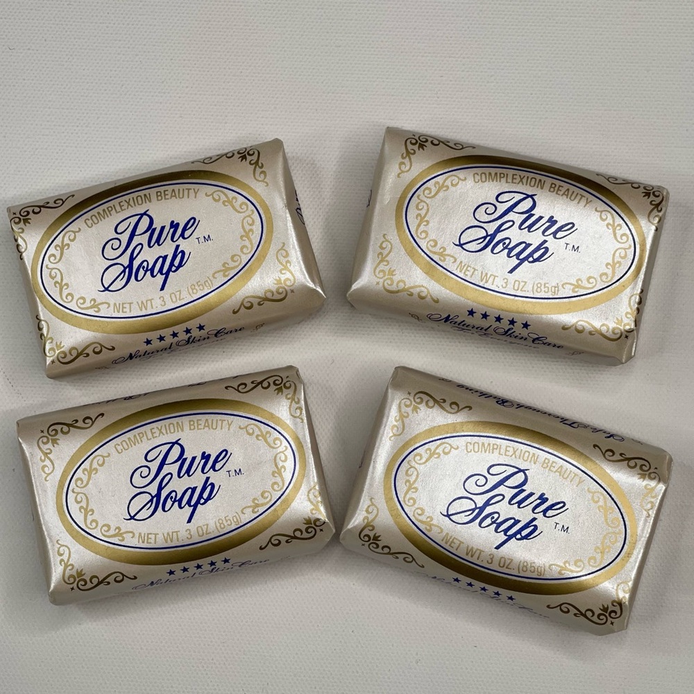 4 Bars Cal Ben Soap Co Pure Soap  3 oz  Complexion Beauty 5 Star Vintage New